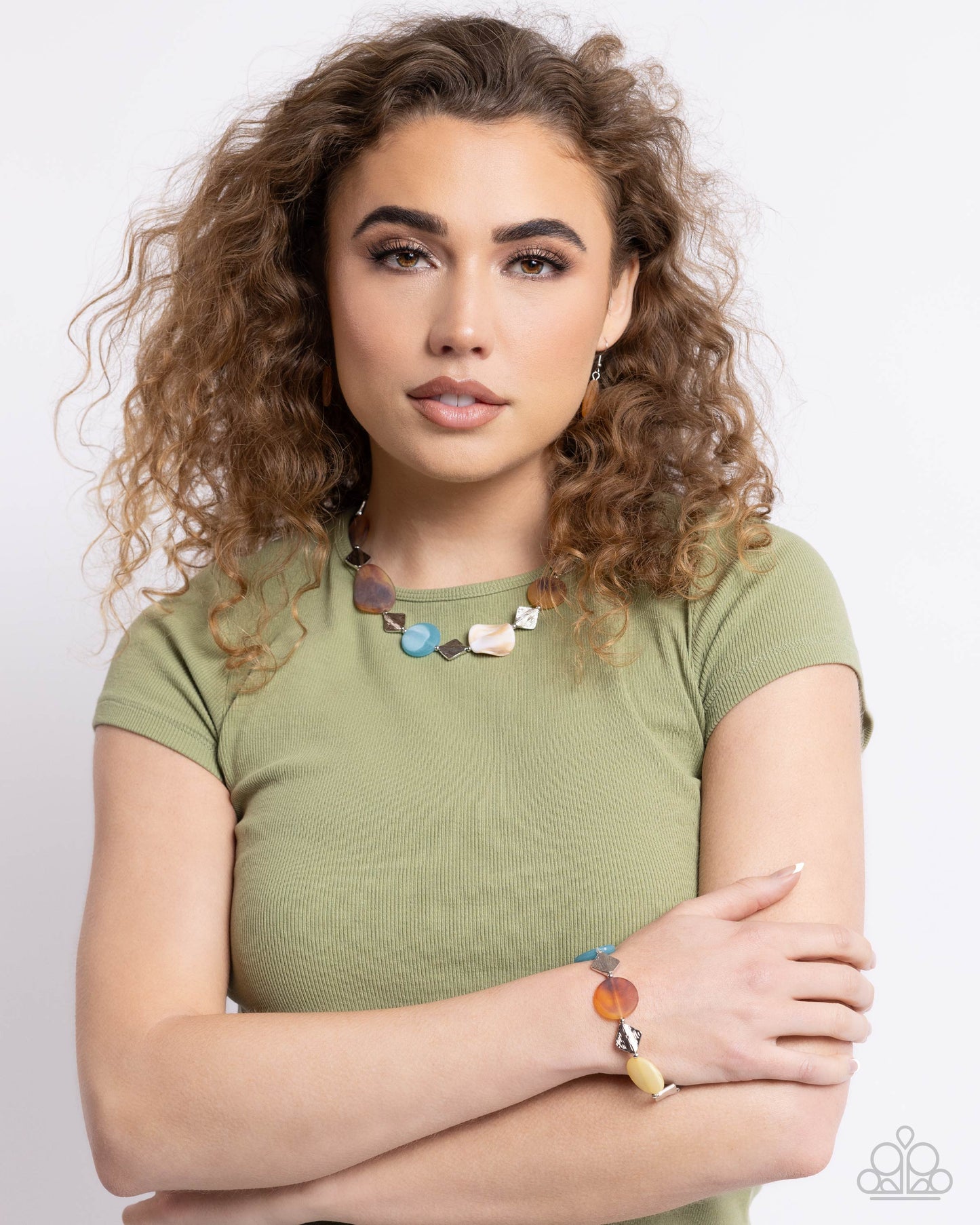 Reflective Ratio Paparazzi Accessories Bracelet - Brown