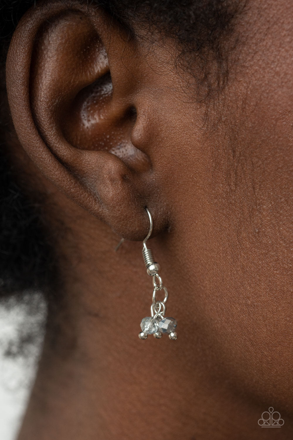 Words To Live By Paparazzi Accessories Necklace with Earrings Silver