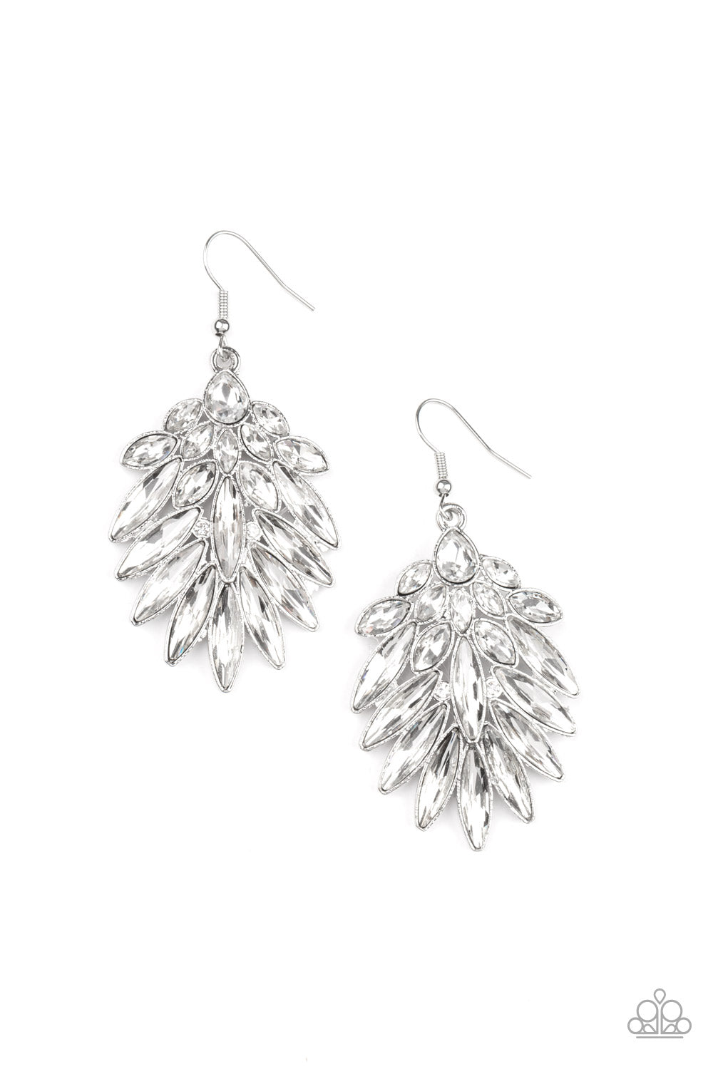COSMIC-politan Paparazzi Accessories Earrings - White