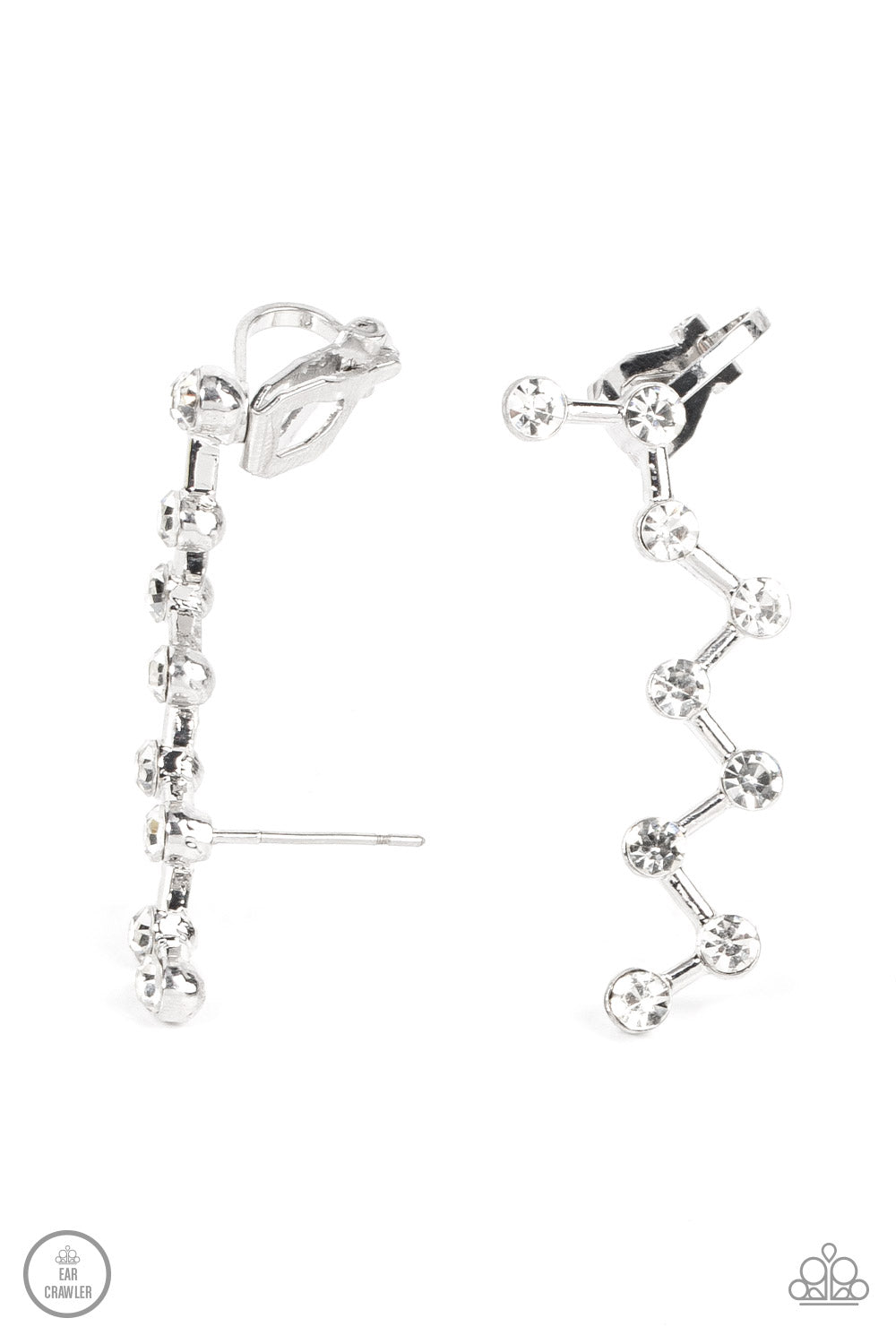 Clamoring Constellations Paparazzi Accessories Earrings White