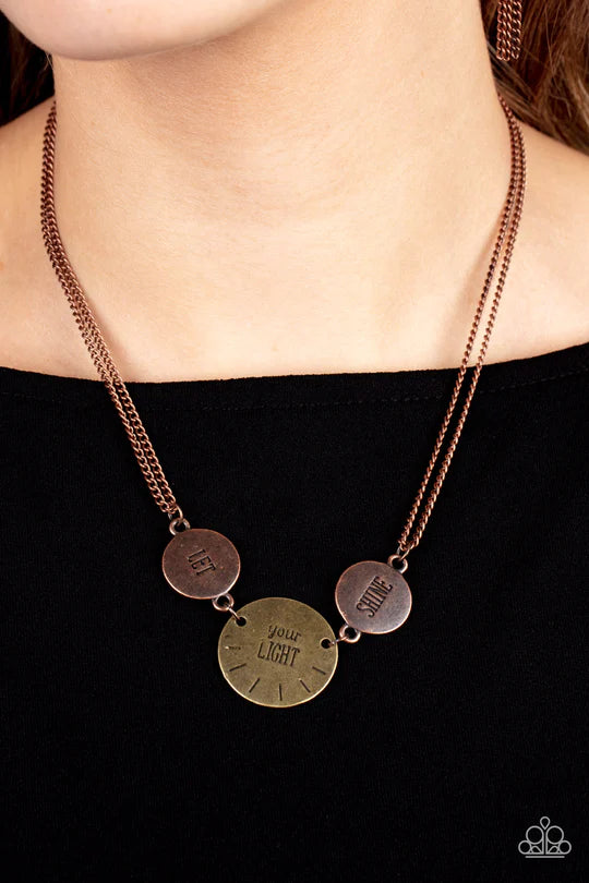 Shine Your Light Paparazzi Accessories Bracelet Copper