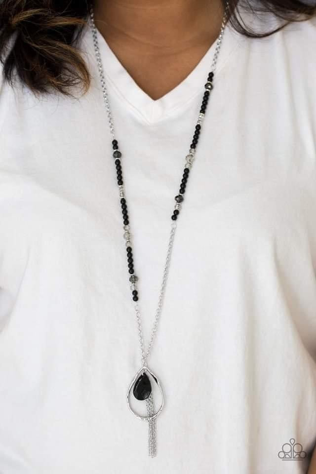 Teardroppin Tassels Paparazzi Accessories Necklace with Earrings