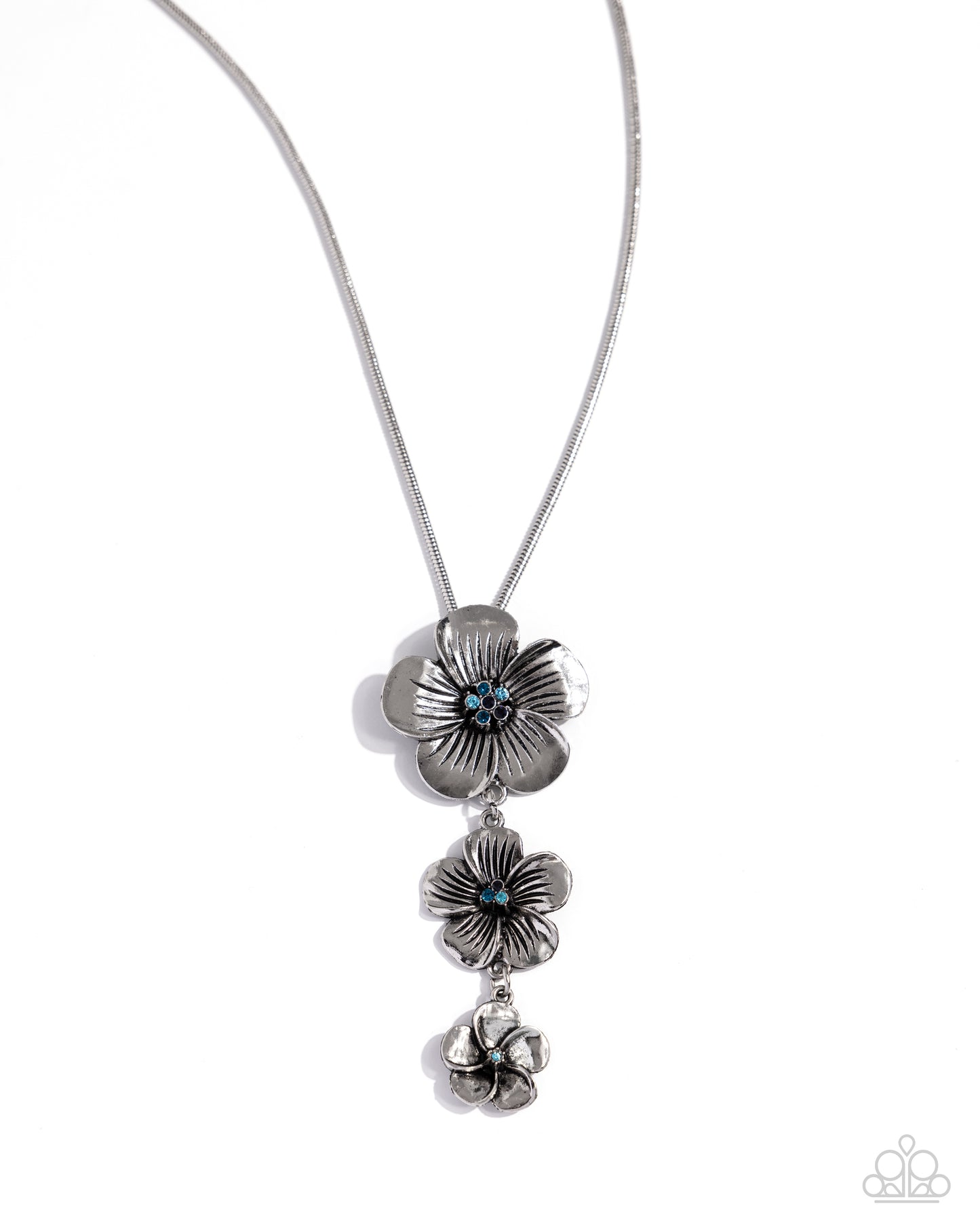 Wallflower Whimsy Paparazzi Accessories Necklace with Earrings - Blue