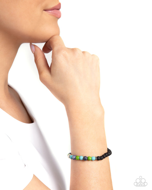 LAVA Will Find a Way Paparazzi Accessories Bracelet - Blue