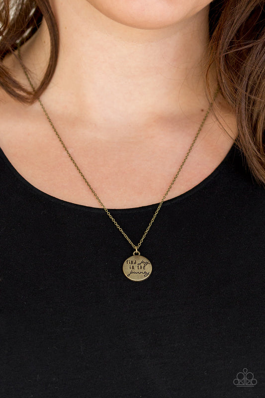 Find Joy Paparazzi Accessories Necklace with Earrings Brass