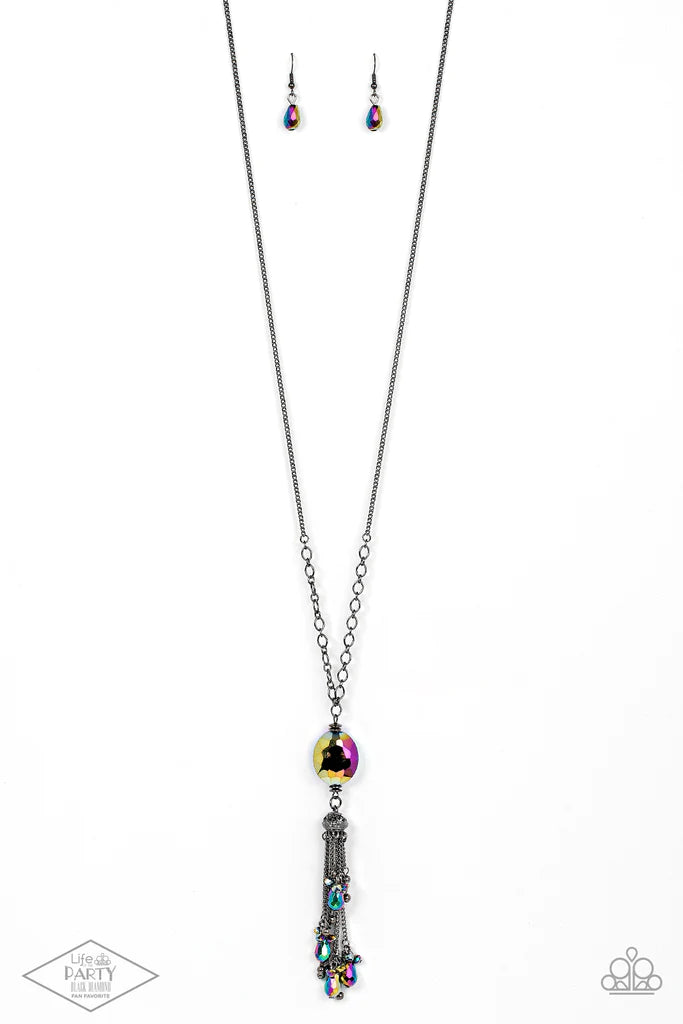 Fringe Flavor Paparazzi Accessories Necklace with Earrings Multi