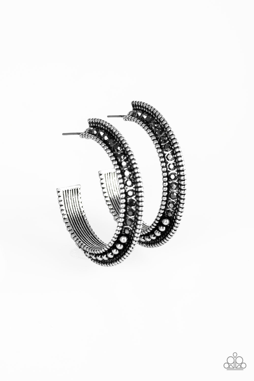 Retro Reverberation Paparazzi Accessories Hoop Earrings
