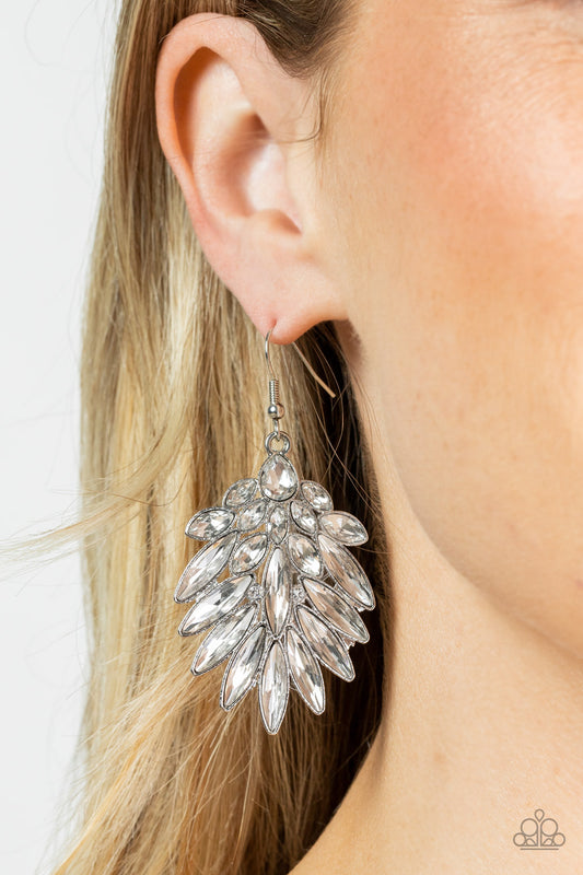 COSMIC-politan Paparazzi Accessories Earrings - White