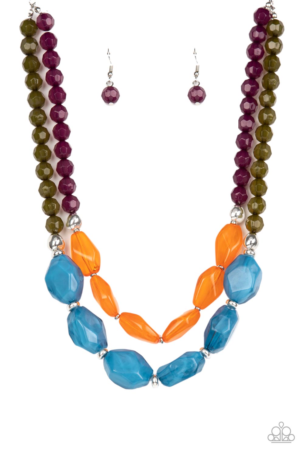 Tropical Trove Paparazzi Accessories Necklace with Earrings Multi
