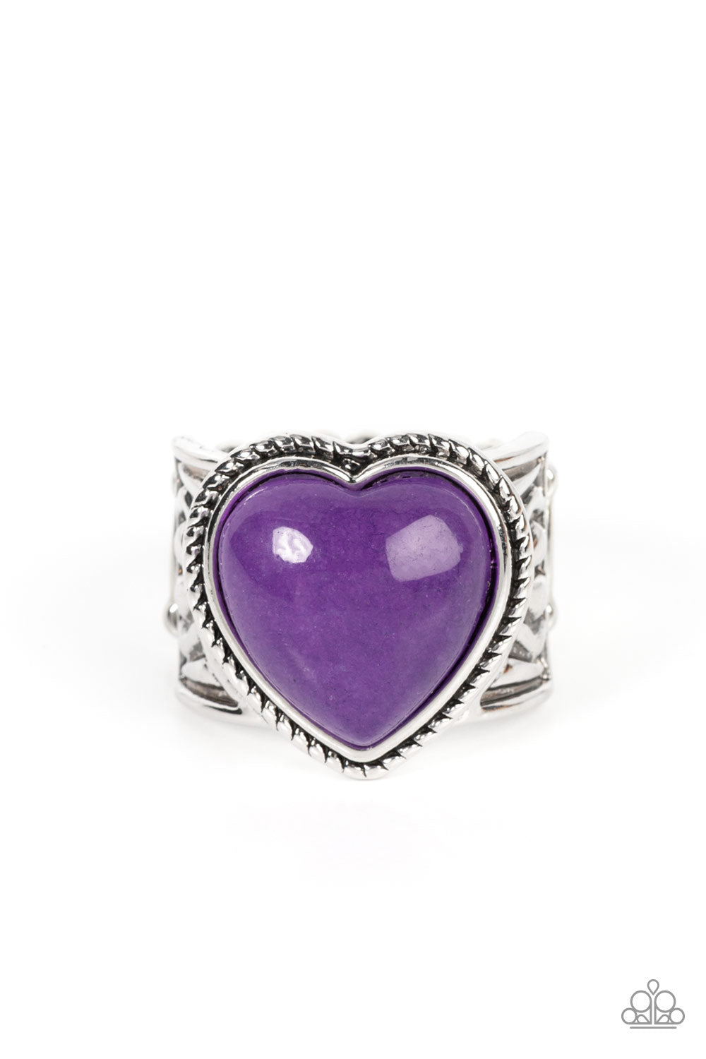 Stone Age Admirer Paparazzi Accessories Ring Purple