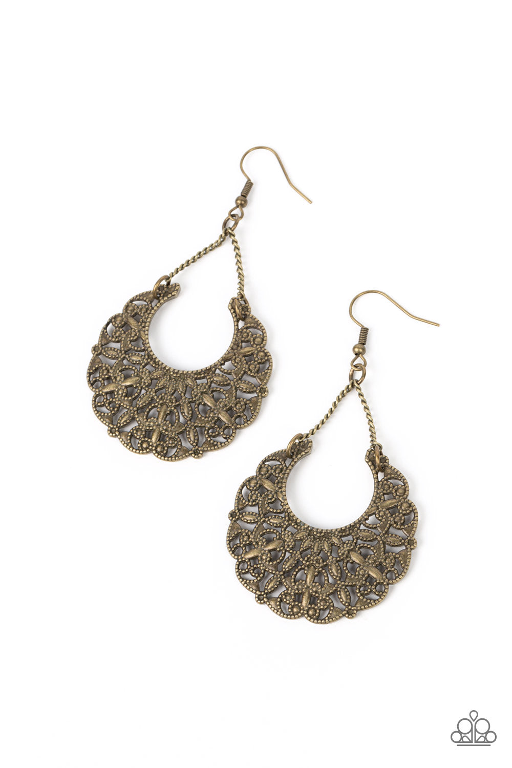 Country Cornucopia Paparazzi Accessories Earrings - Brass