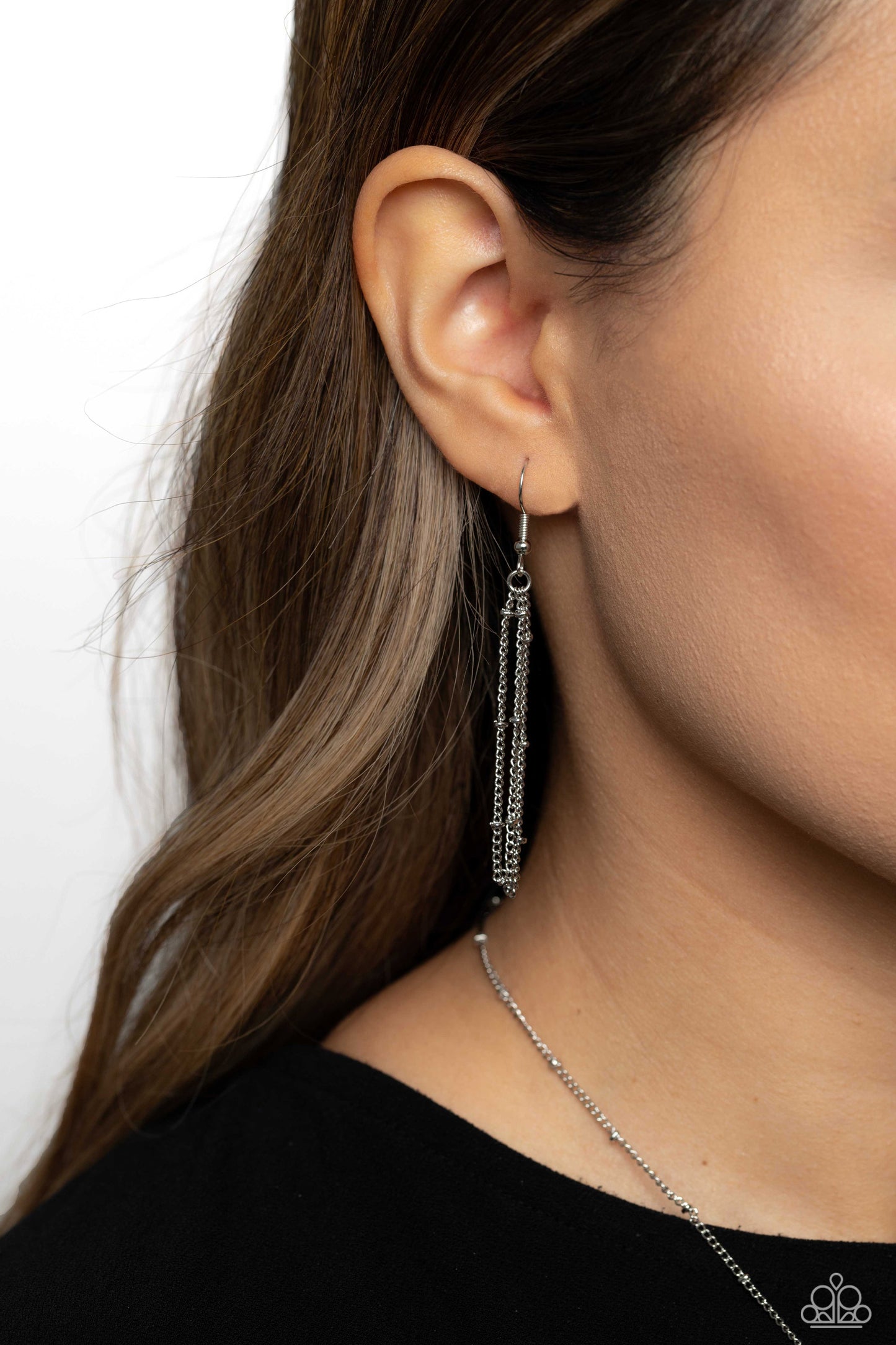 Mama MVP Paparazzi Accessories Necklace with Earrings - Silver