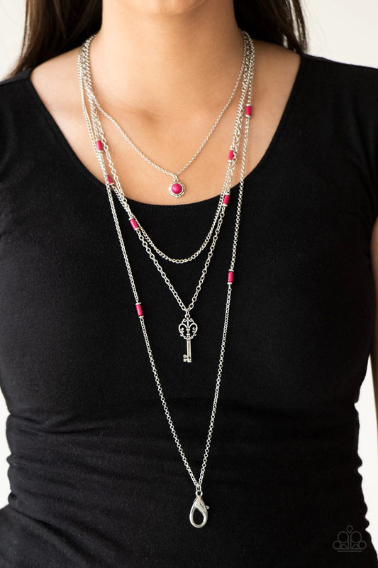 Key Keynote Paparazzi Accessories Lanyard with Earrings